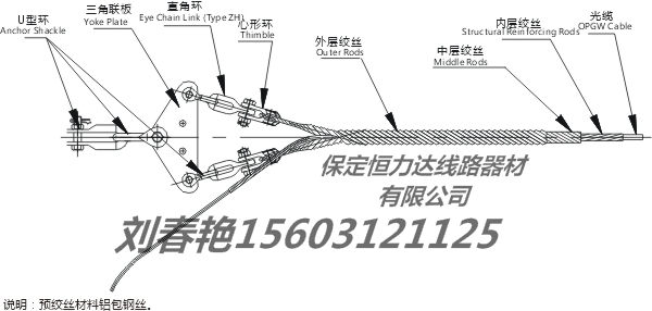 光缆金具组装图